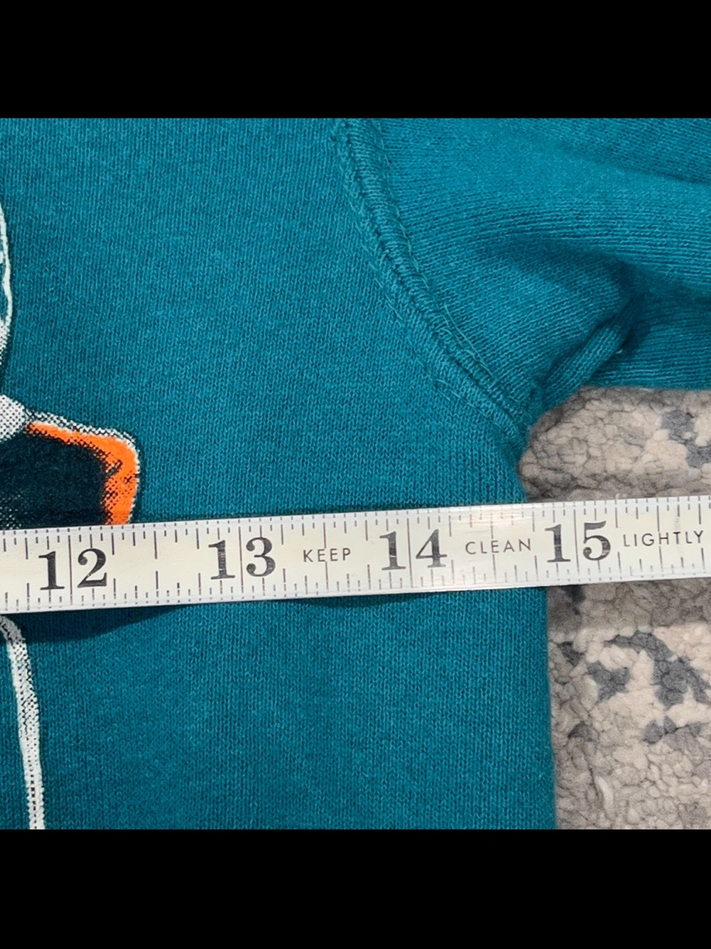 Vtg 90s Youth Small Nutmeg Mills Miami Dolphins NFL Football Crewneck Sweatshirt - Picture 6 of 7